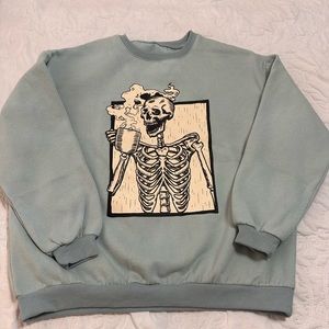 Heavyweight Skeleton Crewneck Sweatshirt